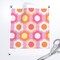 Retro Geometric Floral 60S 70S Pink Orange Spring Custom Printed Fabric by Spoonflower Various Fabrics by the Yard or Fat Quarter